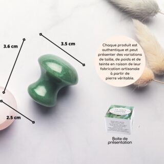 Champi GuaSha en Jade Vert – Image 8