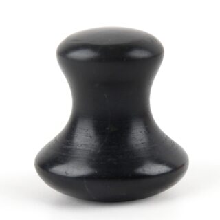 Champi GuaSha en Serpentine Noire