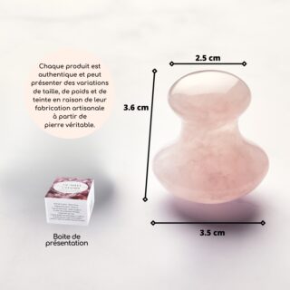 Champi GuaSha en Quartz rose – Image 8