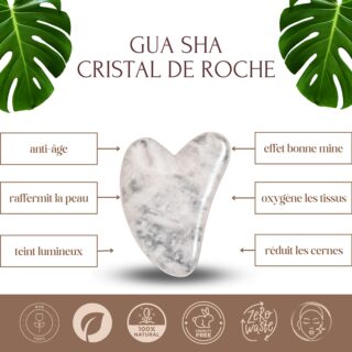 GuaSha en Cristal de Roche
