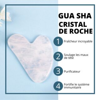 GuaSha en Cristal de Roche