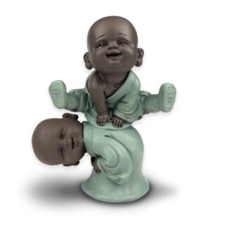 Statuette 2 Bonzes Jump