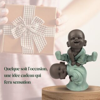 Statuette 2 Bonzes Jump