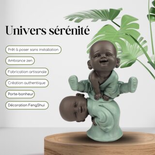 Statuette 2 Bonzes Jump