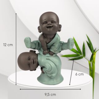 Statuette 2 Bonzes Jump