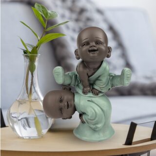 Statuette 2 Bonzes Jump
