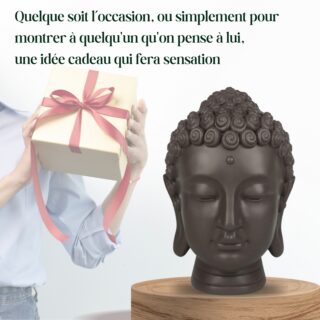 Statue Tête Bouddha H 20cm