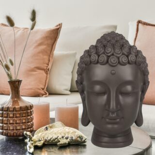 Statue Tête Bouddha H 20cm – Image 7