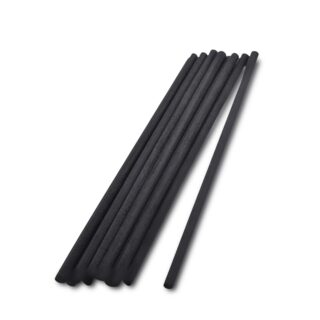 Lot de 10 tiges en Fibre Naturel Noire