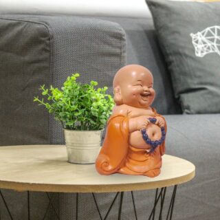 Statuette Bouddha Rieur Toge Orange – Image 9