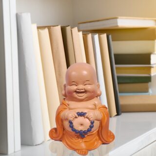 Statuette Bouddha Rieur Toge Orange – Image 10