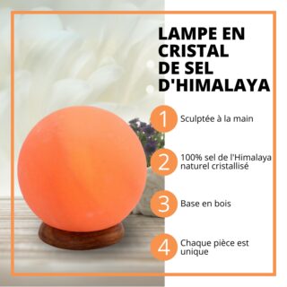 Lampe Moon en Sel d’Himalaya 1,9 kg