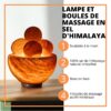Lampe avec 4 boules de massage en Sel d'Himalaya 2 kg – Image 2