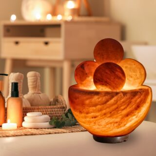 Lampe avec 4 boules de massage en Sel d'Himalaya 2 kg – Image 6