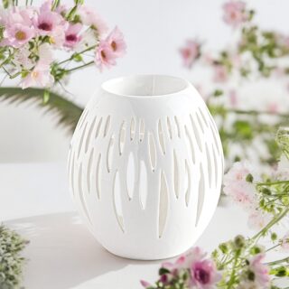 Brûle parfum Série Céramy Ovali Blanc