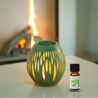 Brûle parfum Série Céramy Ovali Olive