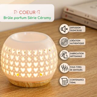 Brûle parfum Série Céramy – Cœur