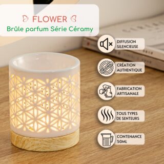 Brûle parfum Série Céramy – Flower