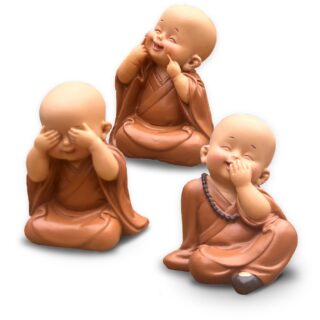 Trio de statues de Bonzes mythiques