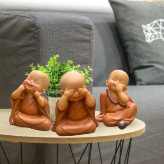 Trio de statues de Bonzes mythiques – Image 8