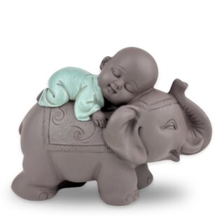Statue Bonze sur Éléphant