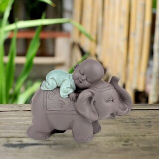 Statue Bonze sur Éléphant – Image 7