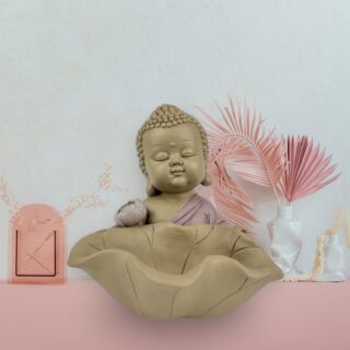 Statue Bouddha devant lotus – Image 6