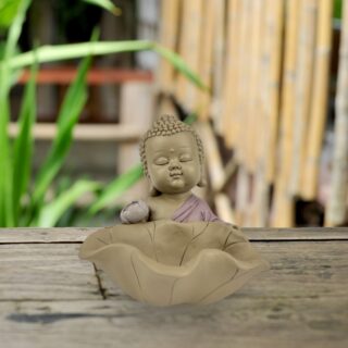 Statue Bouddha devant lotus – Image 7
