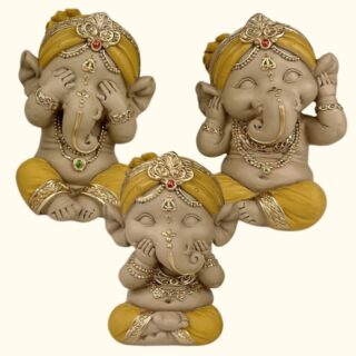 Lot de 3 Ganesh Jaune – Image 7