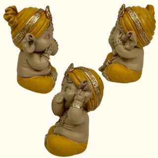 Lot de 3 Ganesh Jaune – Image 8