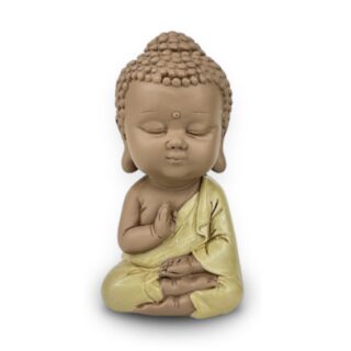 Statuette Bouddha Toge Jaune