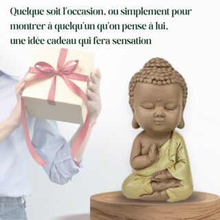 Statuette Bouddha Toge Jaune