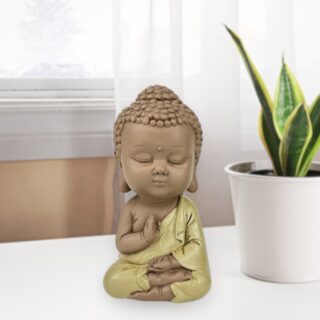 Statuette Bouddha Toge Jaune – Image 6