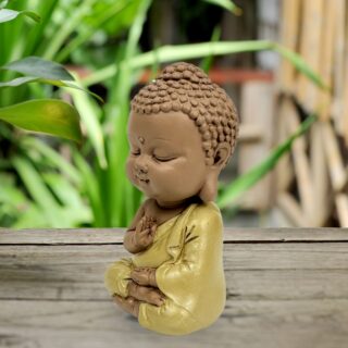 Statuette Bouddha Toge Jaune – Image 7