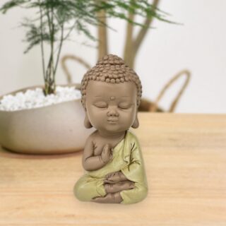 Statuette Bouddha Toge Jaune – Image 8