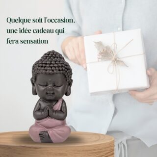 Statuette Bouddha Toge Rose