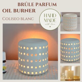 Brûle Parfum Céramique – Coliseo Blanc