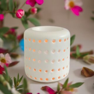 Brûle Parfum Céramique – Coliseo Blanc