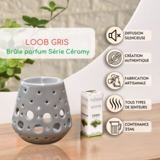 Brûle Parfum Céramique – Loob Gris