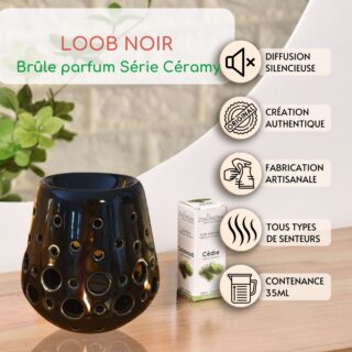 Brûle Parfum Céramique – Loob Noir