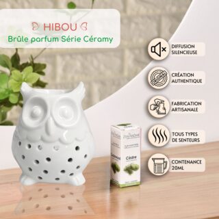 Brûle Parfum Céramique – Hibou