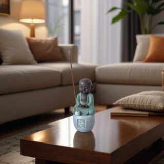 Statue Bouddha Porte-Encens Dhyana – Image 8