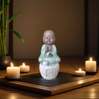 Statue Bouddha Porte-Encens Persévérance – Image 8