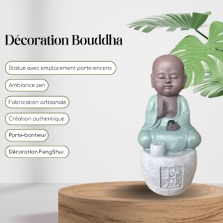 Statue Bouddha Porte-Encens Persévérance