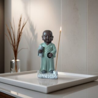 Statue Bouddha Porte-Encens Tripitaka – Image 6
