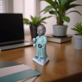 Statue Bouddha Porte-Encens Tripitaka – Image 9