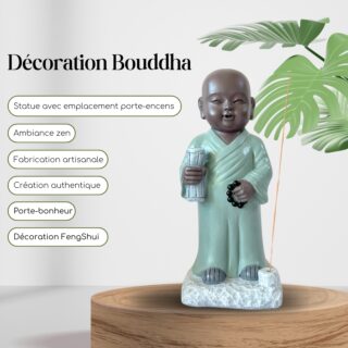 Statue Bouddha Porte-Encens Tripitaka