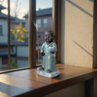Statue Bouddha Porte-Encens Aumone – Image 10