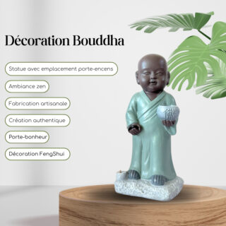 Statue Bouddha Porte-Encens Aumone