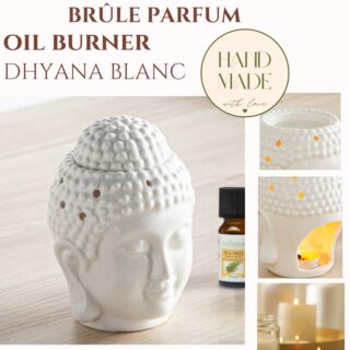Brûle parfum Série Céramy – Dhyana Blanc